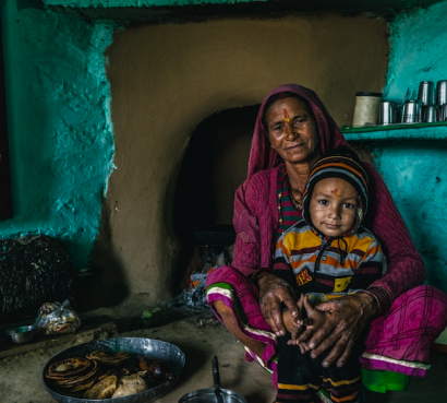 Support to poor local people in India